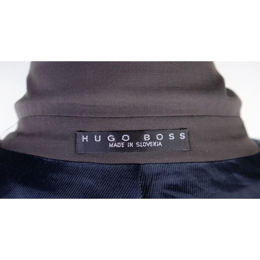 Hugo Boss 2-Pcs Solid Brown 2-Button Wool Suit Blazer Jacket Sz 40R Pants 36X31